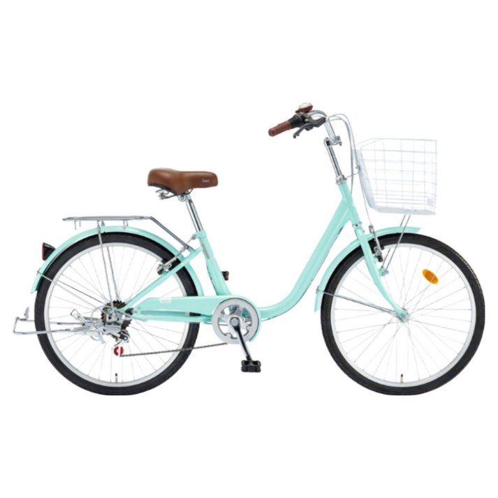 2026 삼천리 24 선데이 자전거 7단 클래식 시티형자전거, 1개, 159cm, 라이트 민트