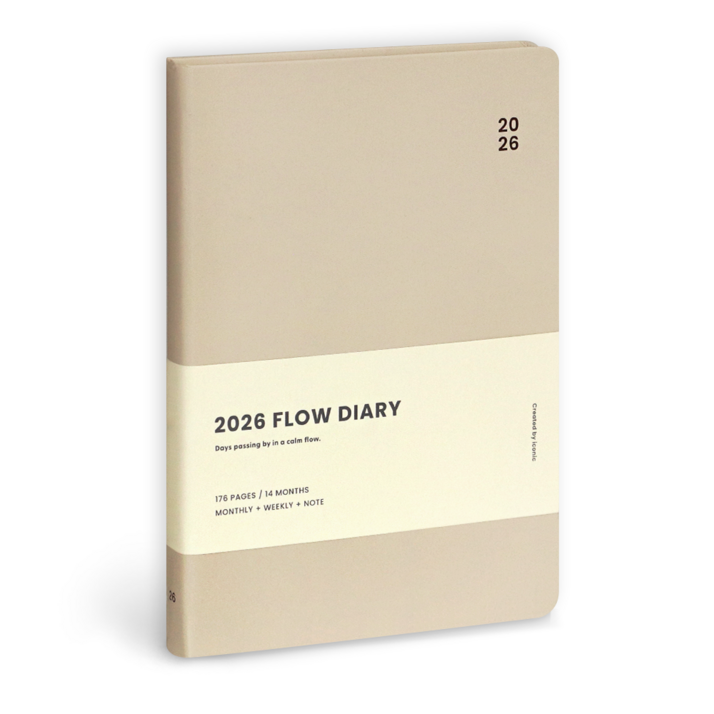 아이코닉 2026 플로우 다이어리 위클리 플래너 스케줄러