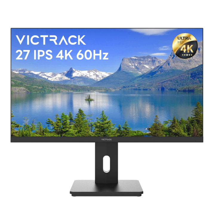 빅트랙 68.58cm 4K UHD IPS HDR 피벗 CType 모니터 블랙, 27FM6001U일반