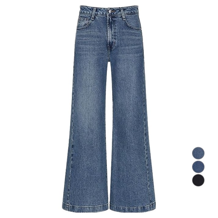 게스 여성용 뉴 와이드 스판 팬츠 사계절용 YO3D0175