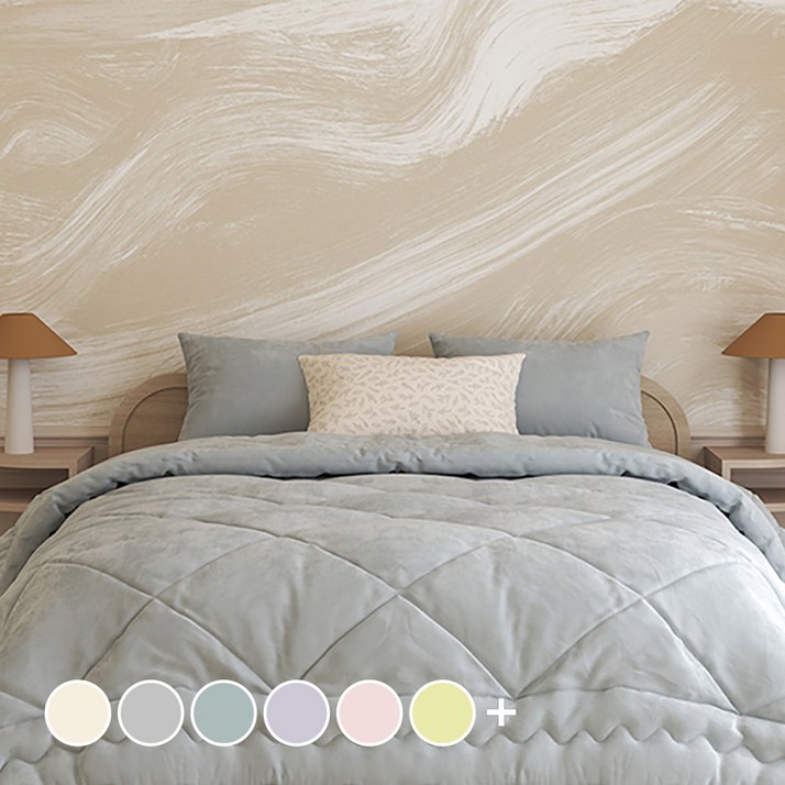 아망떼 소울메이트 플란넬 극세사 차렵이불 2겹 베개 세트