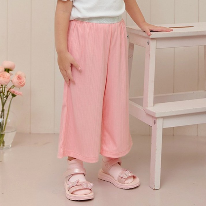 유니프랜드 아동용 쿨 주름지 플리츠 8부 팬츠