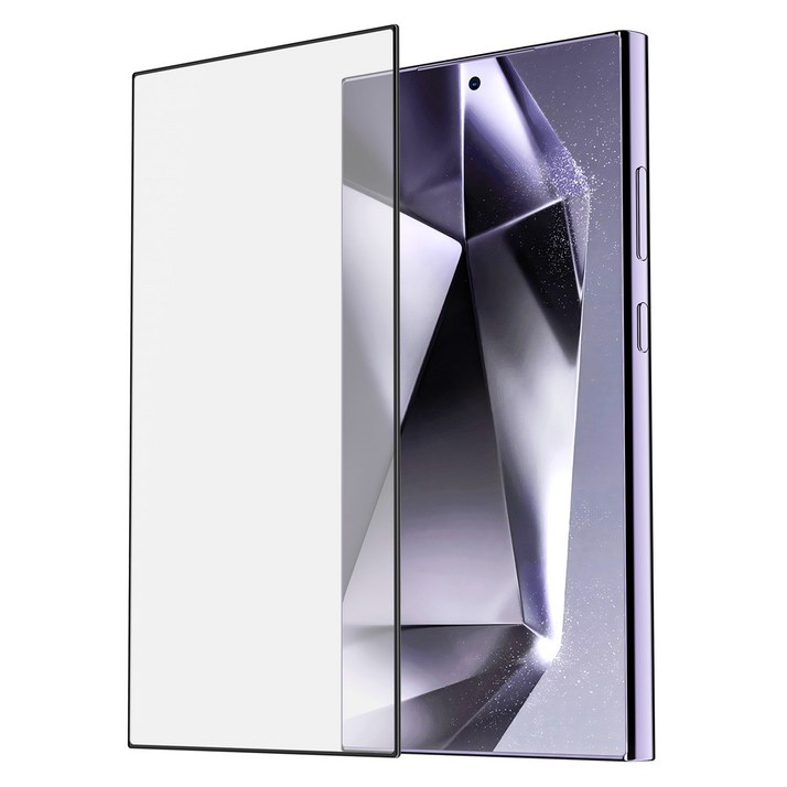 케이맥스 지문인식 풀글루 강화유리 휴대폰 액정보호필름 세트