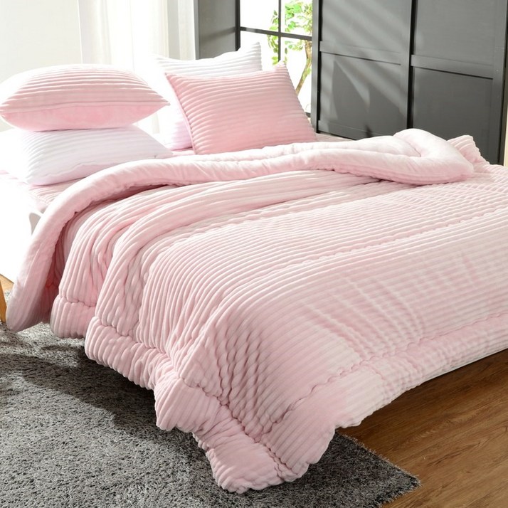 [겨울잠이불]멜루나 보들보들 부드럽고 포근한 밍크5mm 극세사 이불세트