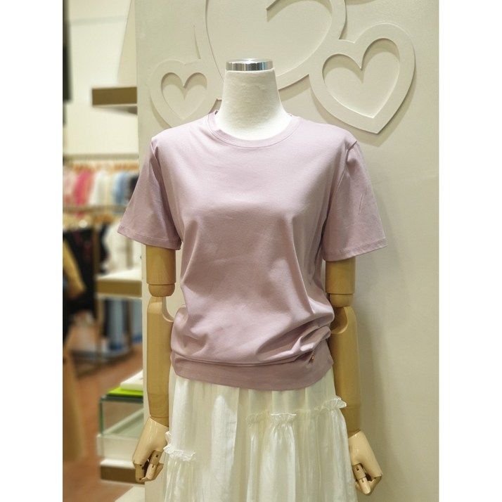 샤틴 베이직 라운드 반팔 티셔츠