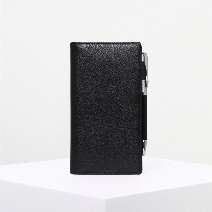 MATT 마뜨 속지증정 마뜨 슈렁컨 소가죽 펜꽂이 CEO 수첩 다이어리블랙,9.5x17cmD16212, 다이어리 볼펜꽂이 있음, 검정D16212