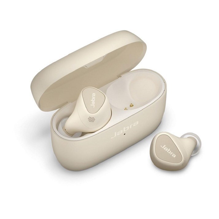 Jabra Elite 5 Bluetooth5.2 Amazon Alexa 완전 무선 이어폰 골드 베이지 [메이커 2년
