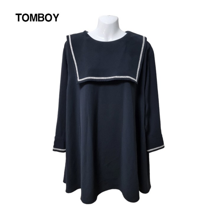 톰보이 기본로고 데일리 쉬폰 원피스 F 3826