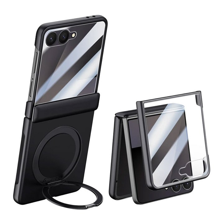 ELVO 갤럭시 Z FLIP7 플립 7 힌지보호 케이스 강화유리필름 맥세이프 거치대