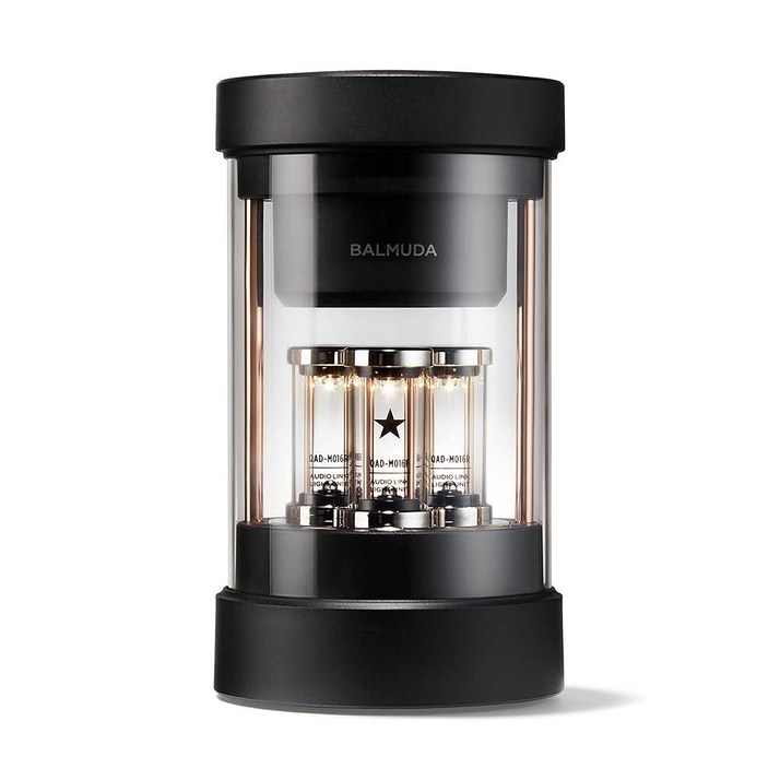 BALMUDA 스피커 | 휴대용 블루투스 스피커 | 3D 크리스탈 사운드 및 LED 조명 쇼 | 충전식 | USB-C | 3가지 조명 모드: 양초, 주변 및 비트 | 집에서 라