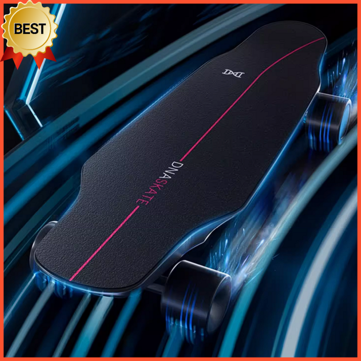 모터카누 전동스케이트보드 입문용 전기 리모콘 크루저 보드, 1. 블랙, 1개