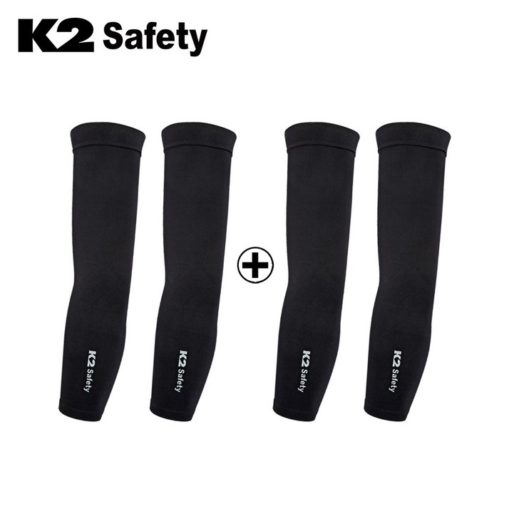 K2 UV차단 냉감 쿨토시 2P2P 2개 세트, 블랙2개 K2 UV차단 냉감 쿨토시 2P2P 2개 세트, 블랙2개