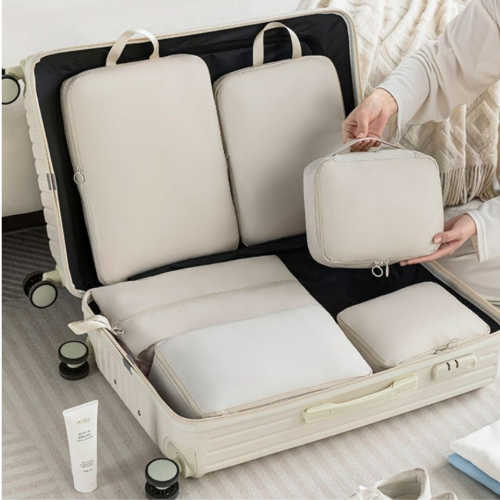 루나팩 여행용 압축 캐리어 정리함 부피절약 방수 파우치 6종 세트