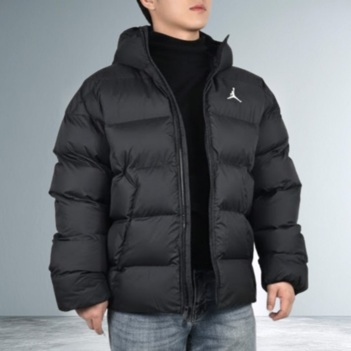 백화점상품 정가  418 500 조던 브루클린 써마 핏 패딩 재킷 블랙하이커 핫팩
