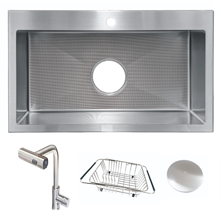 마리벨 860 엠보코팅 사각싱크볼 304 스텐 세트, 1개