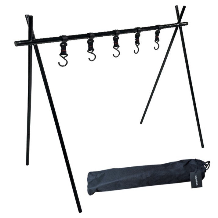 감성 캠핑 접이식 인디언행어 중형  보관 가방 세트 캠핑선반 랜턴걸이 식기걸이