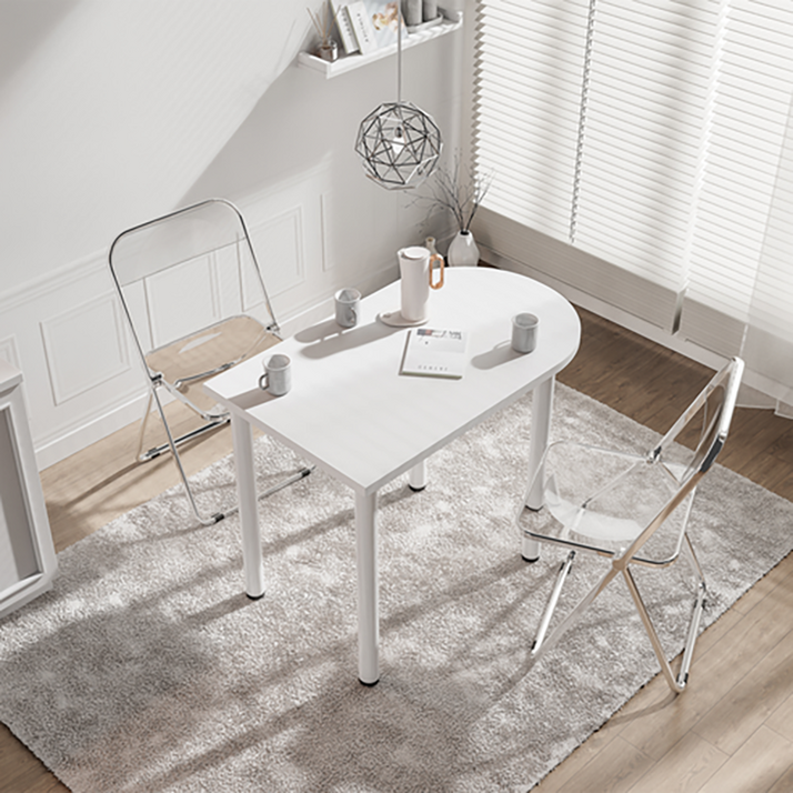 식탁테이블 반원형 2인용식탁 화이트 거실테이블 1000