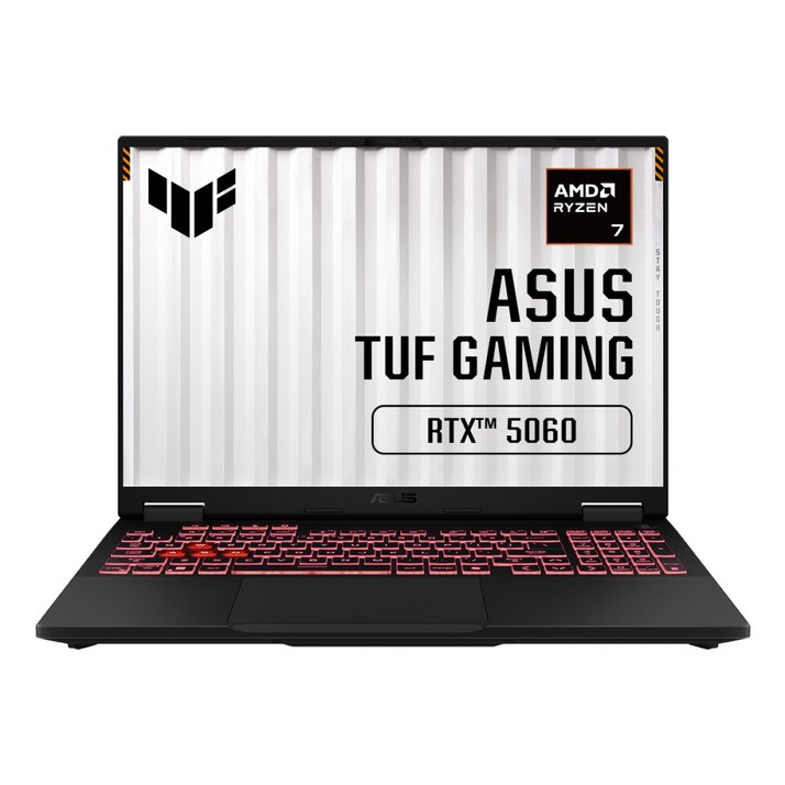 ASUS FA608UM-RV042 AMD 라이젠 7 260 16GB NVMe 512GB RTX 5060 프리도스 발로란트 오버워치 게이밍노트북HJ, FA608UM-RV042, WIN11 Home, 16GB, 1TB, Jaeger Gray