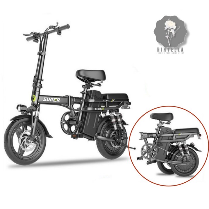 린텔라 전기자전거 접이식 48V 전동 출퇴근 고출력 경량 배달대행 10ah