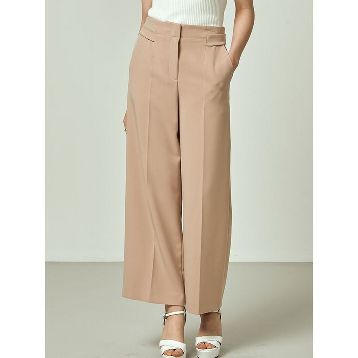 이앤씨 베이지 일자 와이드 밴딩 ENTA31203O