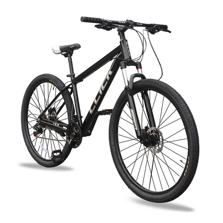 알루미늄 시마노 24단 MTB 자전거 유압식디스크브레이크 클릭 토브27.5D 2세대, 유광블랙+미조립, 1개, 180cm