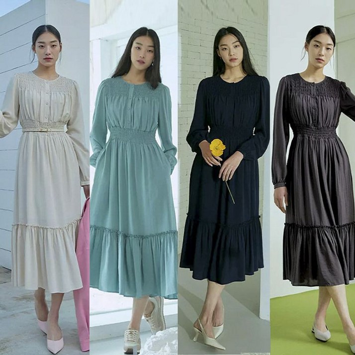 홈쇼핑HIT 여성 네츄럴 플레어 원피스