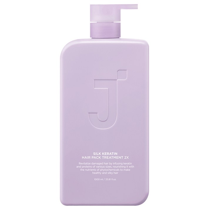 제이숲 실크 케라틴 2X 트리트먼트 헤어팩, 1L, 1개