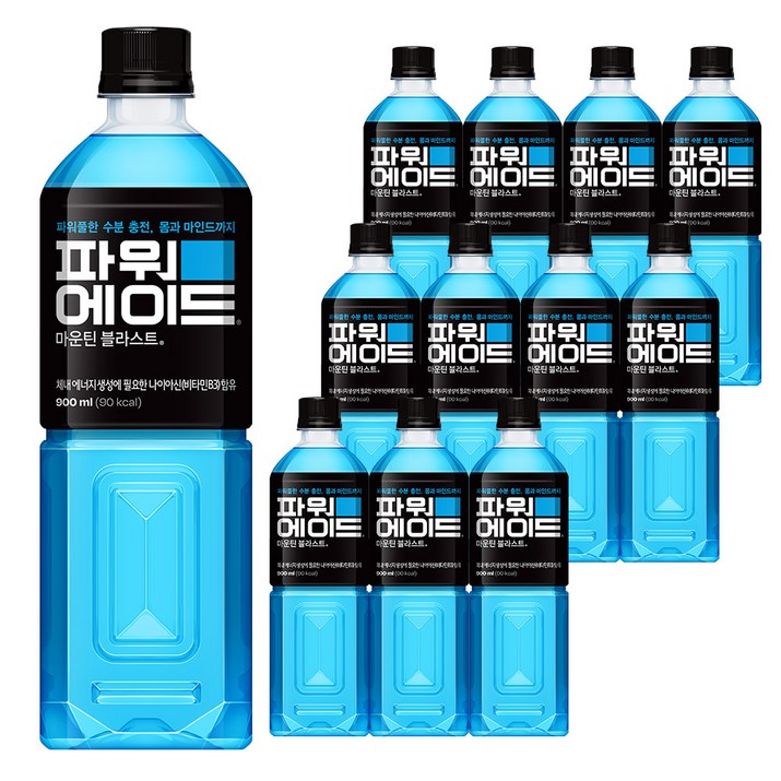 파워에이드 마운틴블라스트, 900ml, 12개