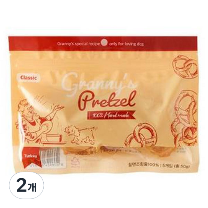 펫프렌즈 강아지 그래니스 독 터키츄 프레즐 5p