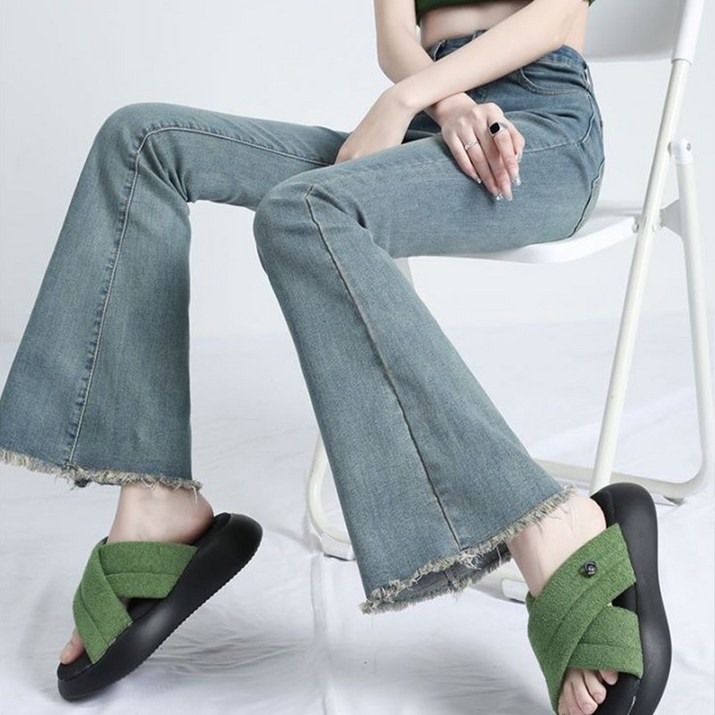 가남 여성 나팔바지 청바지