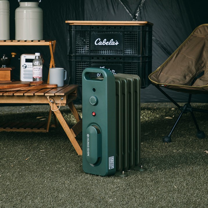 흥신라디에이터 오르씨 캠핑 라디에이터 Green + 가방 세트