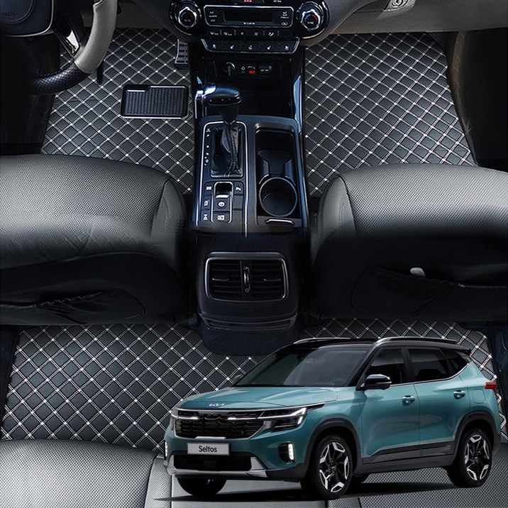 지엠지모터스 차량용 카매트 바닥 장판 시공효과 플로어매트 1열 + 2열 세트