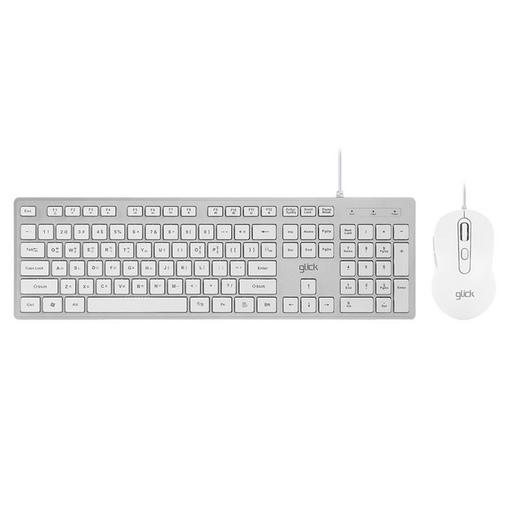 지클릭커 OFFICEPRO 저소음 키보드 마우스 세트, 실버키보드 화이트마우스, GMK300, 일반형 지클릭커 OFFICEPRO 저소음 키보드 마우스 세트, 실버키보드 화이트마우스, GMK300, 일반형
