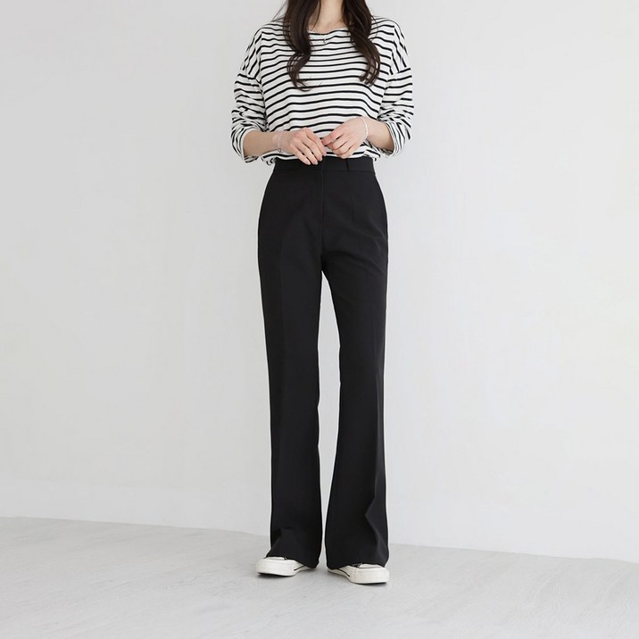 앤드스타일 여성용 숏롱 스판 부츠컷 슬랙스 264347