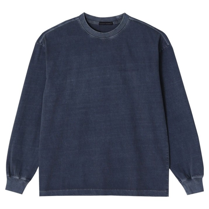 록히드마틴 남녀공용 LM 로고 가먼트 다이드 긴팔 티셔츠 L21UTL003