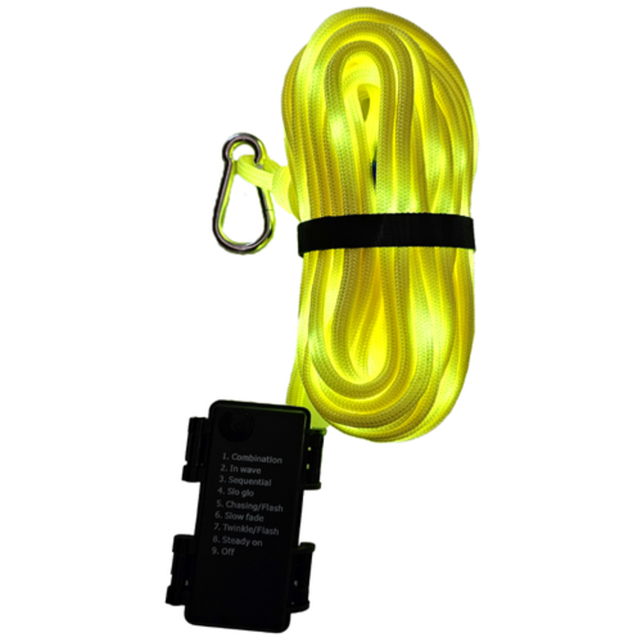 케이디 LED 캠핑 스트링 로프, 노랑 옐로우