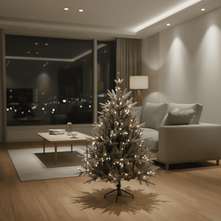 마루아치 크리스마스 트리 PE PVC 혼합 고급 대형 전나무 무장식 전구 120cm, 단품