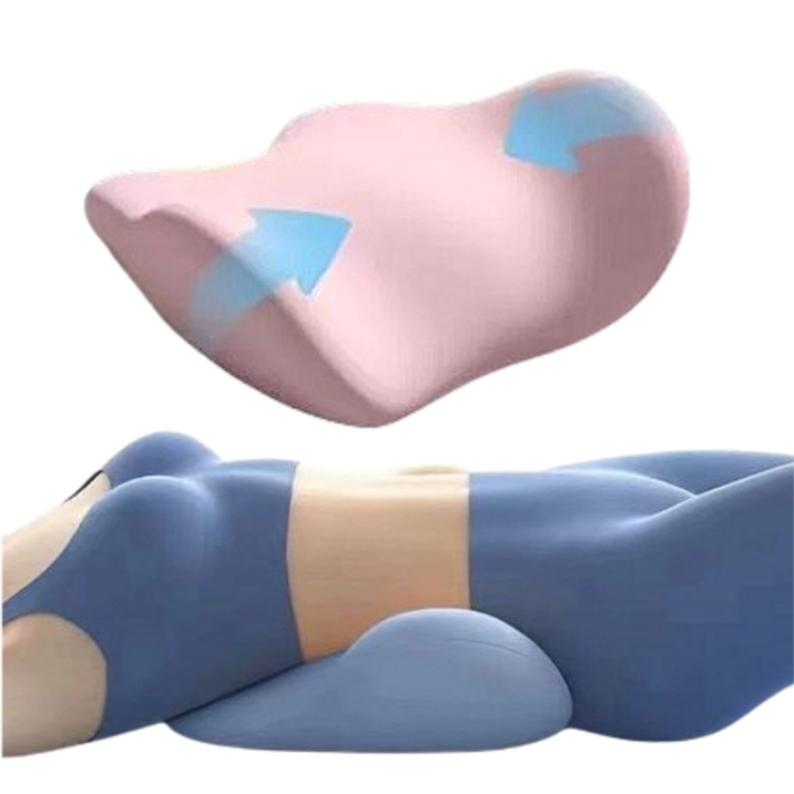 루미에르 허리베게 바른자세 수면 요추베게 쿠션, 1개, 핑크