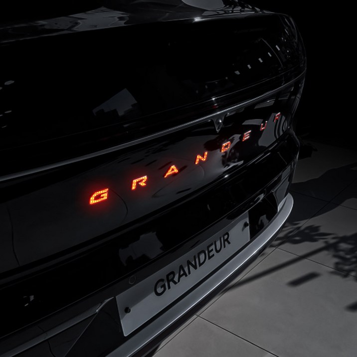 오카 디올뉴 그랜저 GN7 호환 용품 시그니처 레터링 반사 리플렉터 포인트 스티커, 1세트, 오카 오렌지