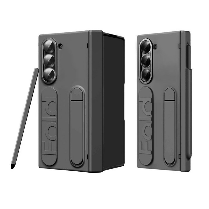 리네시 갤럭시 Z 폴드 슬림 힌지보호 풀커버 그립 스탠드 케이스  S펜