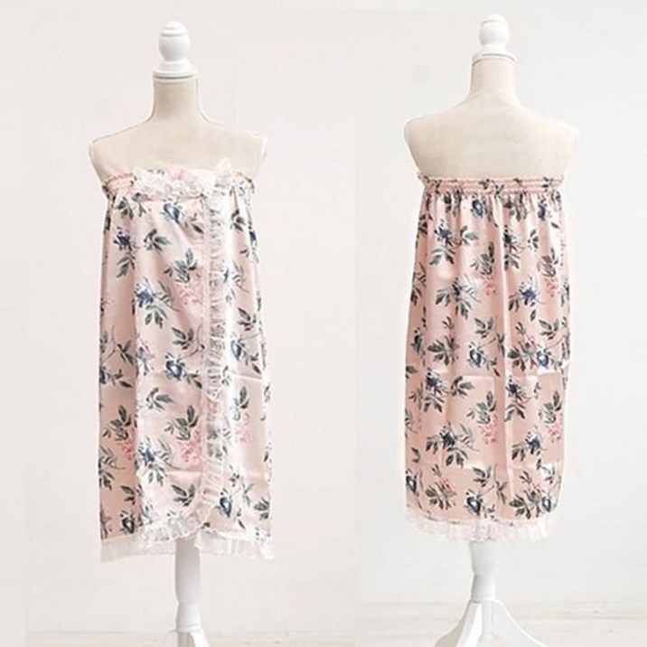 라운딩 핑크플라워 골프샤워가운 여름 로브 가벼운 랩 986000ea 개