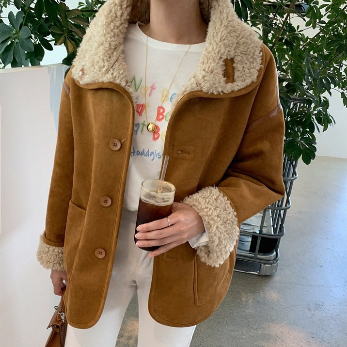 미아마스빈_루미엘 리버시블 무스탕 점퍼