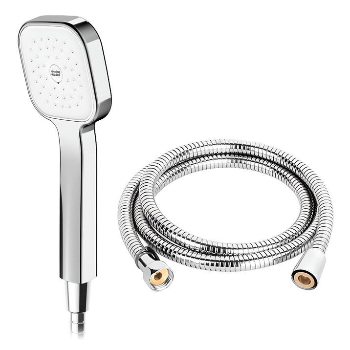 아메리칸스탠다드 리비어 샤워기  황동스텐 샤워줄 1.5m 세트, 1개, 크롬