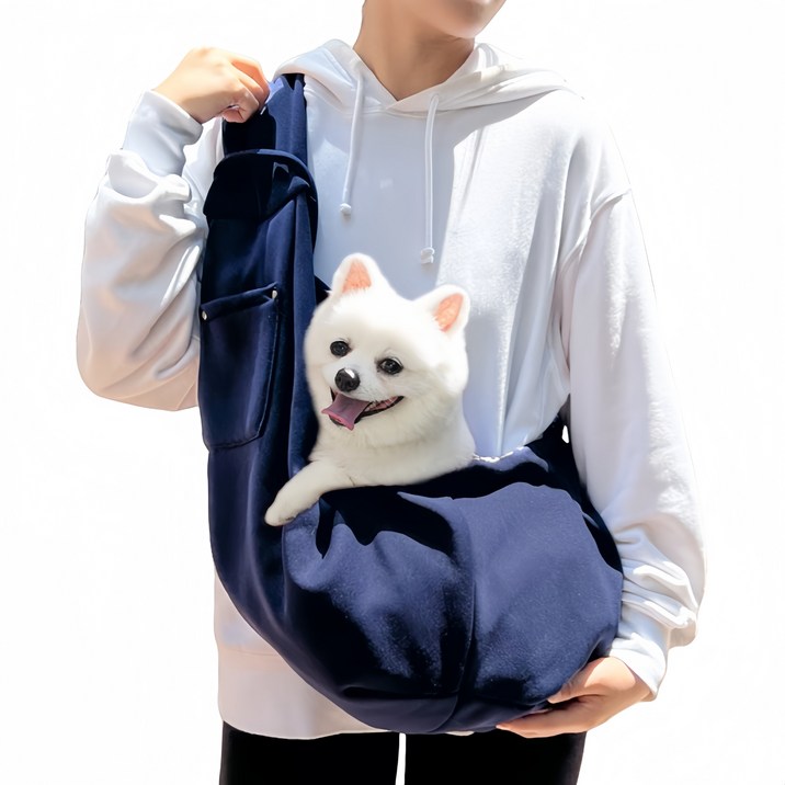 YOPENCE 강이지 고양이 포대기 슬링백 이동가방