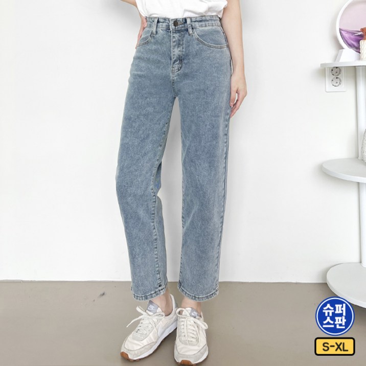 가비진 여성용 3단기장 슬림 배기핏 스판 데님 팬츠 청바지 숏기본롱 기장 키작녀키큰녀 기장선택 바지 SXL 가비진 여성용 3단기장 슬림 배기핏 스판 데님 팬츠 청바지 숏기본롱 기장 키작녀키큰녀 기장선택 바지 SXL