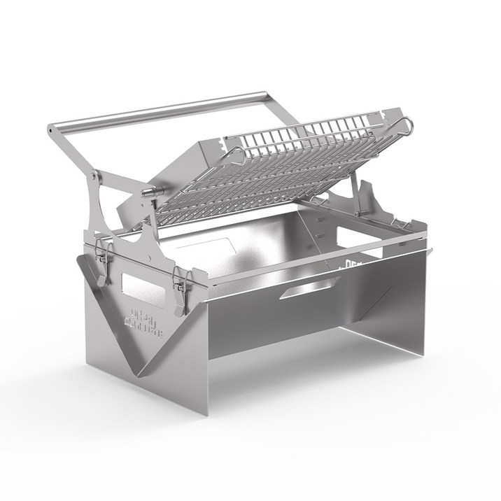 어반콘크리트 캠핑 원터치 그릴 바비큐, 회전 그릴 2종 세트, 1개