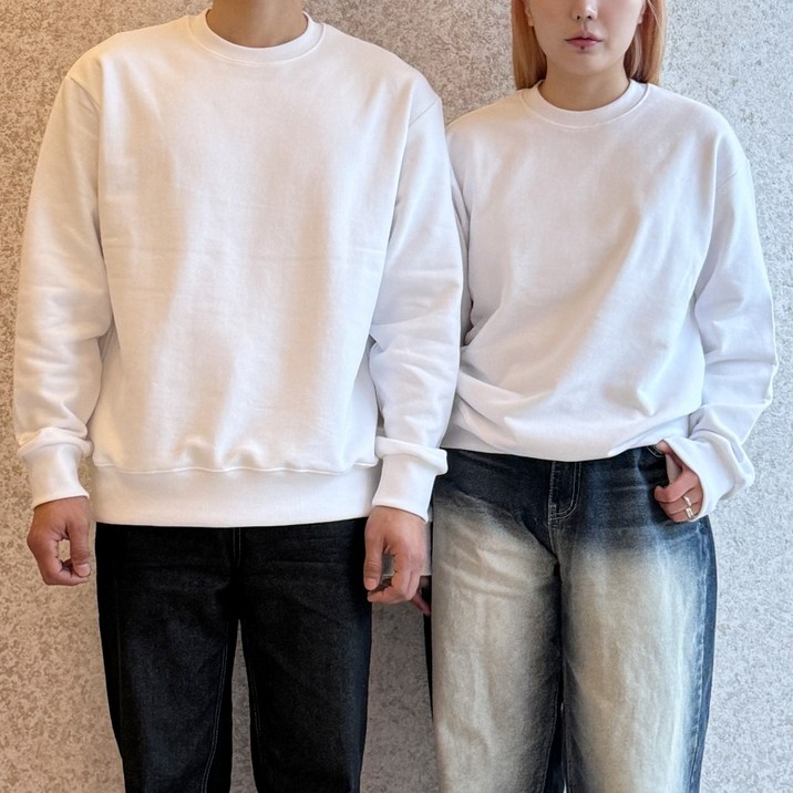 베럴댄나우 남녀공용 쭈리면 오버핏 무지 맨투맨 베럴댄나우 남녀공용 쭈리면 오버핏 무지 맨투맨