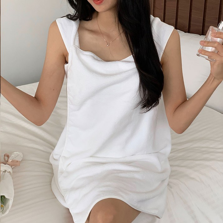 아니버스 랩 샤워가운 골프 목욕 원피스 여성 겨울 수면 가정용 원피스 라운딩 타올