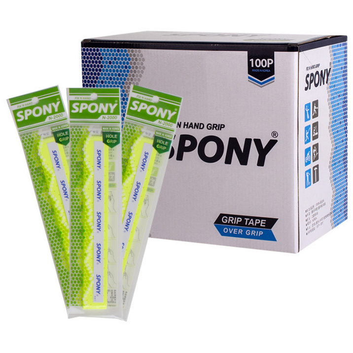 스포니 소프트핏 홀 오버그립 국내생산 라켓 대용량 그립테이프 100p