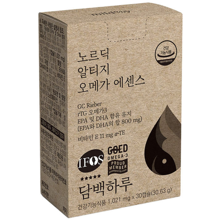담백하루 노르딕 알티지 오메가 에센스, 30정, 1개